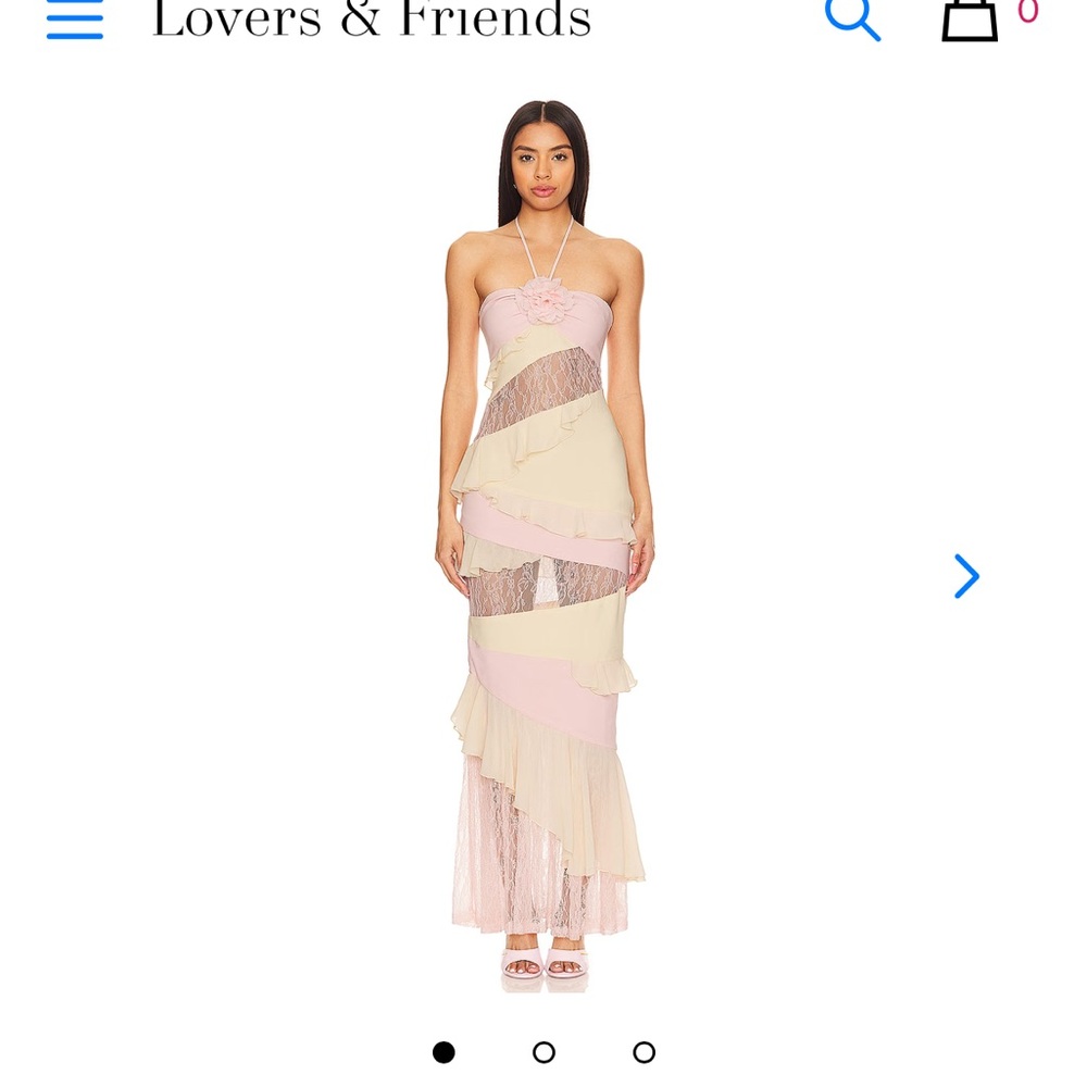 In search of the lovers+ friends Margo gown in size extra small